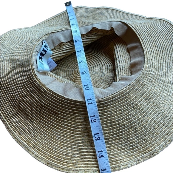 Mint by Goorin Tan Braided 100% Paper Sun Hat Women's Size O/S - Picture 12 of 13
